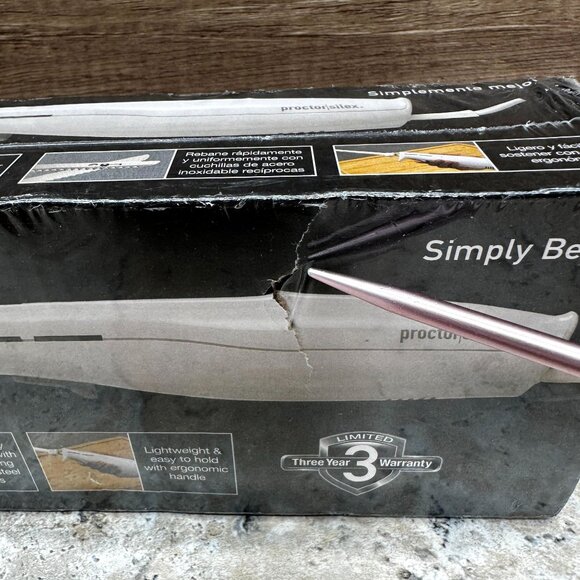 Proctor Silex Electric Knife White Simply Better Easy Slice New Sealed - Picture 2 of 9